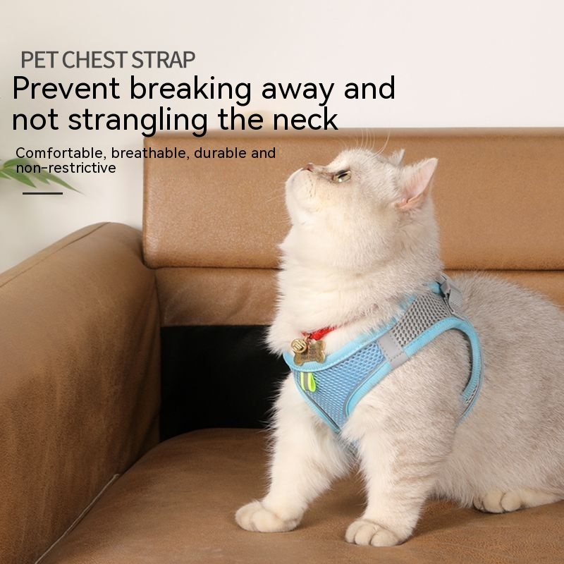 Breathable Mesh Vest Harness For Cats