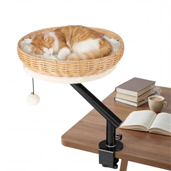 Clamp-On Desk Cat Perch Bed