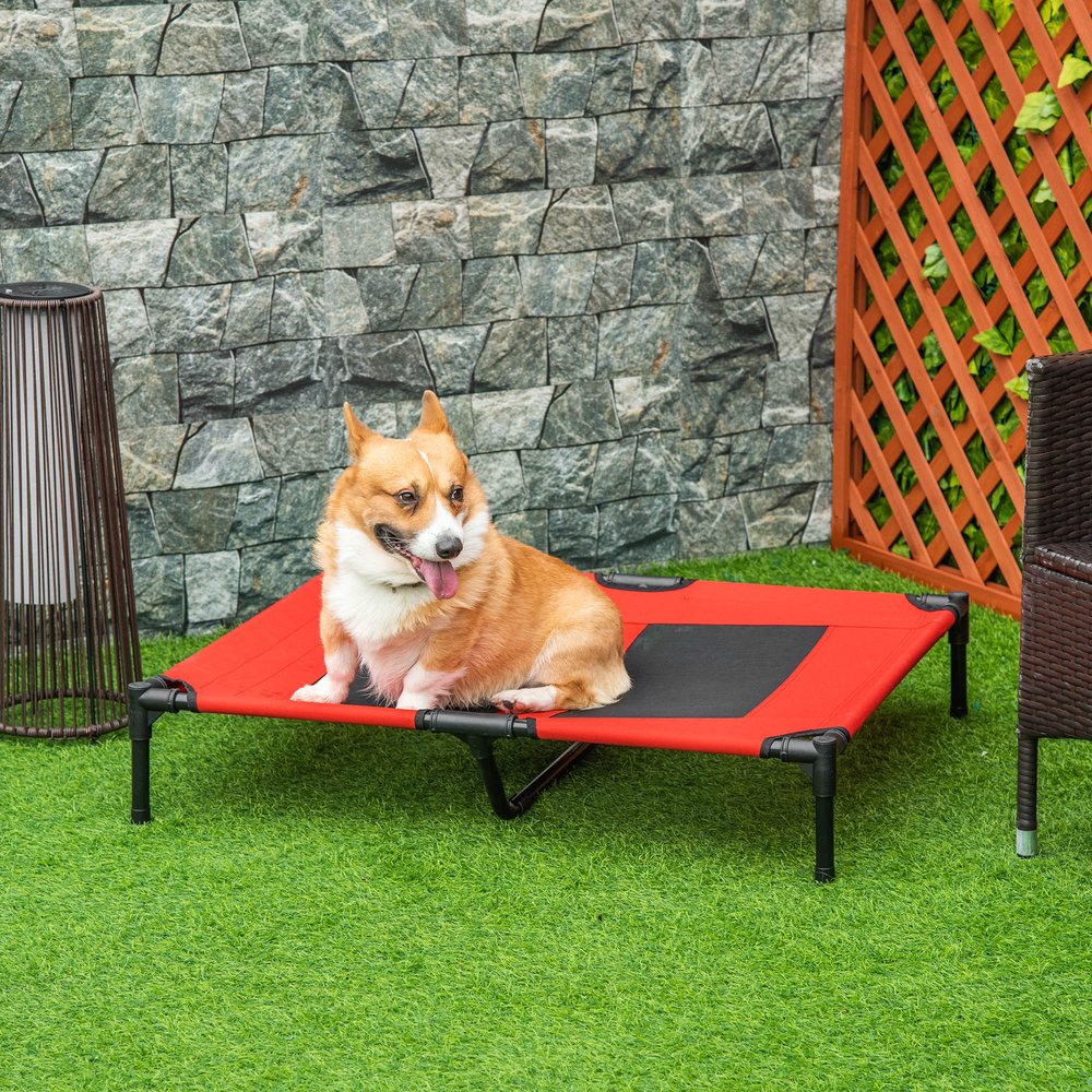 Elevated Cooling Mesh Dog Cot Bed