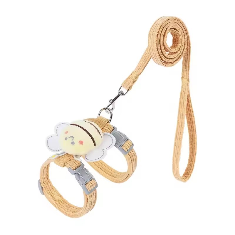 Kitten Vest Harness With Wing Charm And Leash