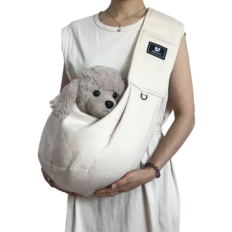 Padded Cotton Sling Carrier For Small Dogs & Cats