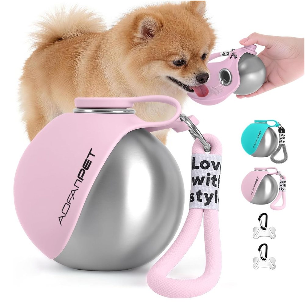 Portable Roll-Up Travel Dog Water Bottle