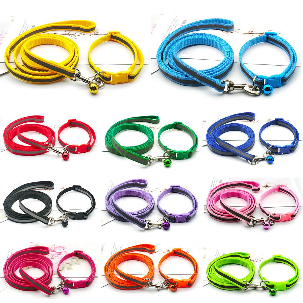 Reflective Nylon Leash And Collar Set