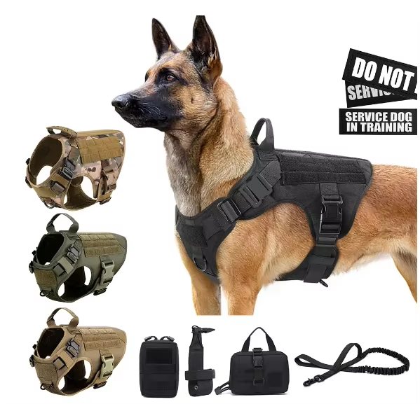 Tactical Dog Vest Harness Set